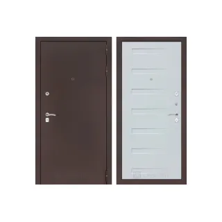 Входная дверь Labirint CLASSIC антик медный 14 - Дуб кантри белый горизонтальный