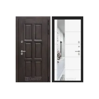 Входная дверь Лондон с зеркалом 19 - Белый софт